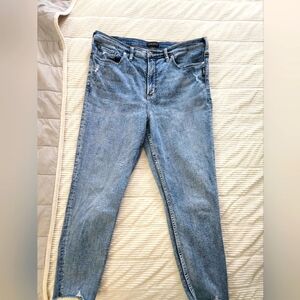 Silver Women's Blue Jeans Skinny Crop Size 16/25 L